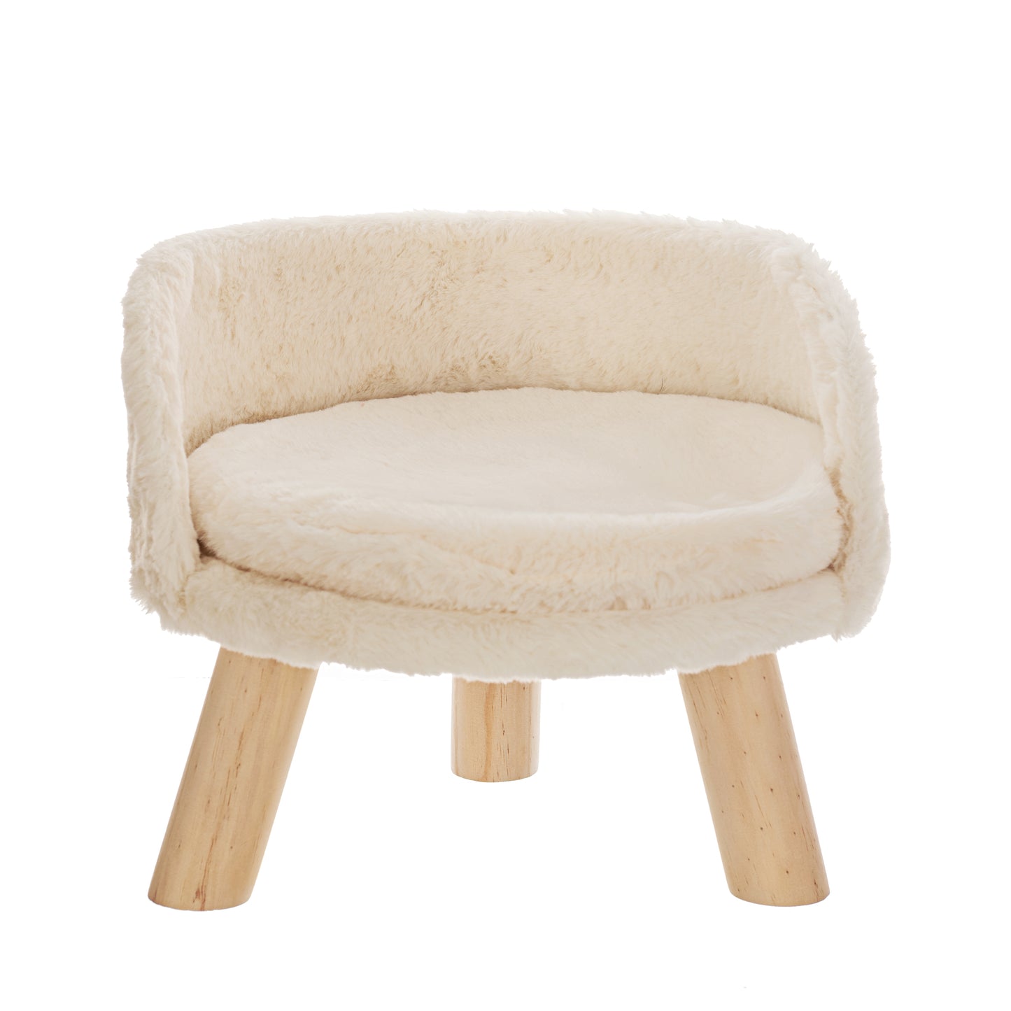 Bed made of rabbit skin