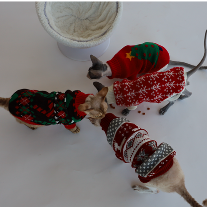 Vánoční svetr pro kočky a malé psy