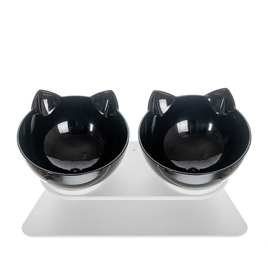 Cat head shaped bowls - set
